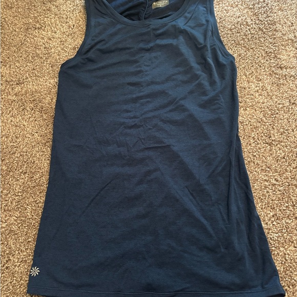 Athleta Blue Fitted Sleeveless Tank Top - Picture 1 of 3